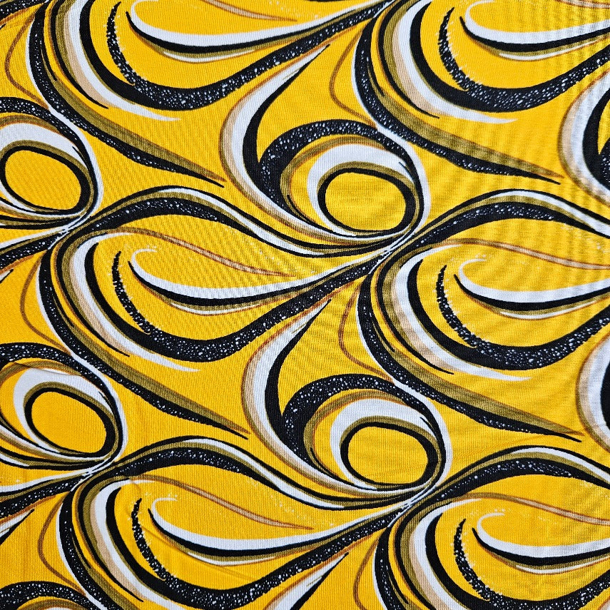 Rayon - Yellow Swirls