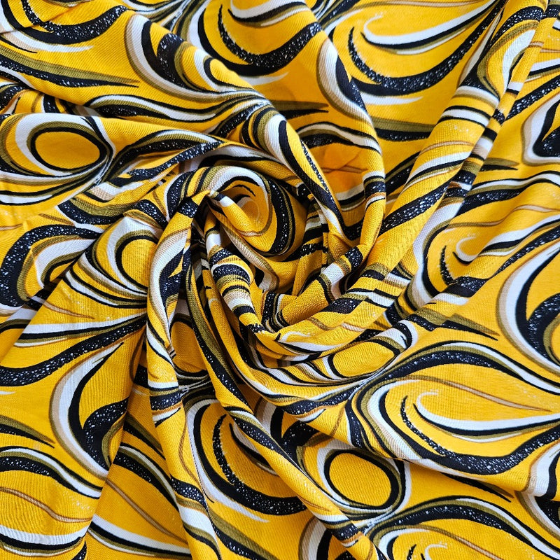 Rayon - Yellow Swirls