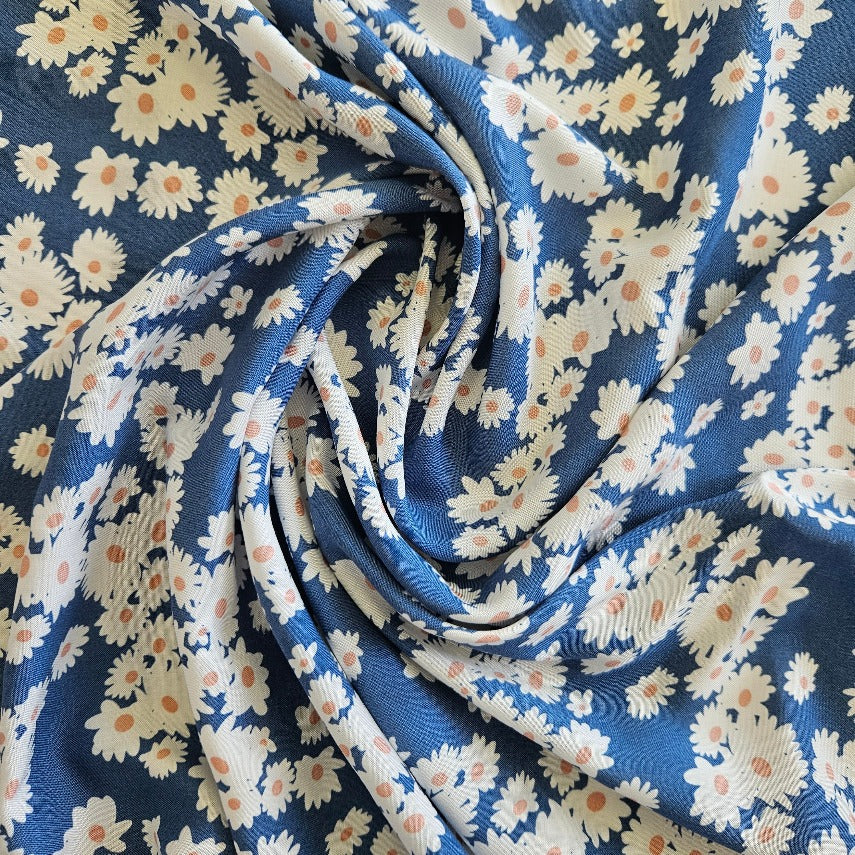 Rayon - Simple Floral Blue