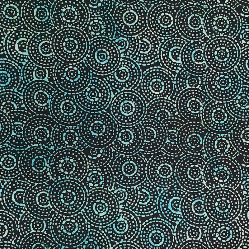 Batik - 1133 Small Droplets on Black