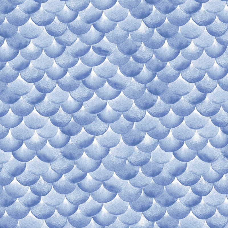 CRAFT COTTON - By the Sea – Scales Light Blue