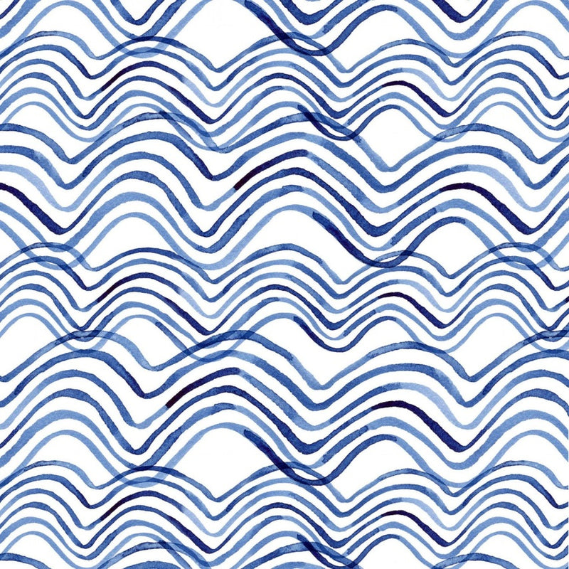 CRAFT COTTON - By the Sea – Waves White