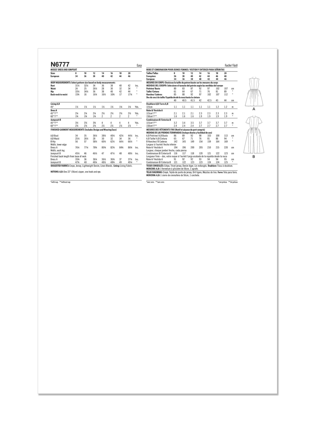 New Look Pattern 6777