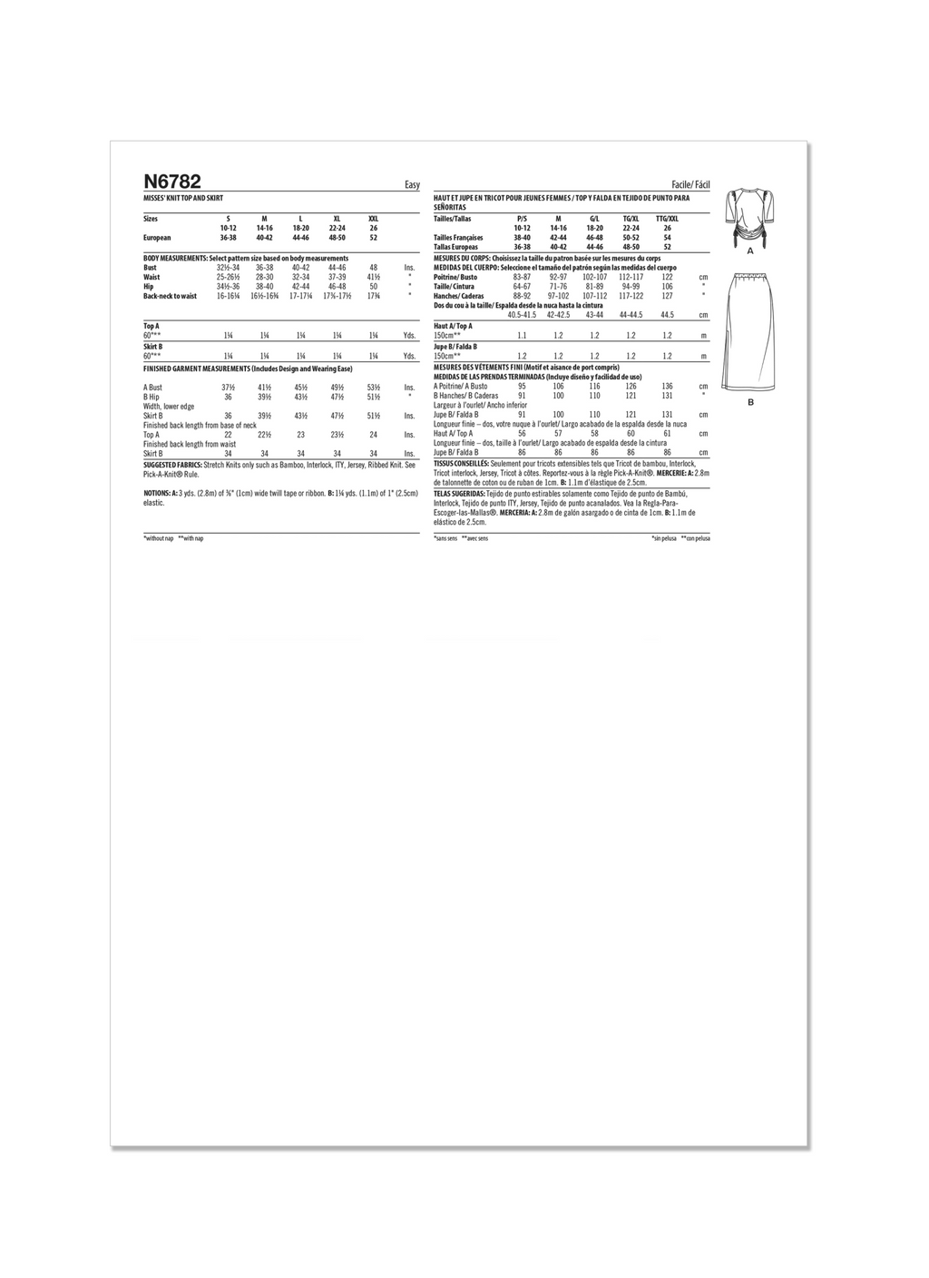 New Look Pattern 6782