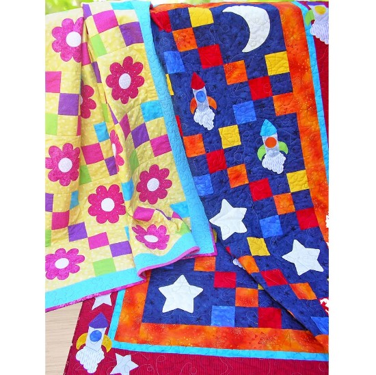Nine Patch Rockets & Daisies by The Red Boot Quilt Company