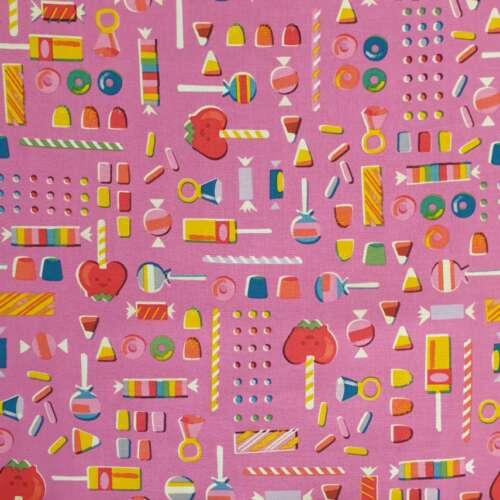 CRAFT COTTON - Riley Blake – Tiny Treaters Retro Candy - Pink