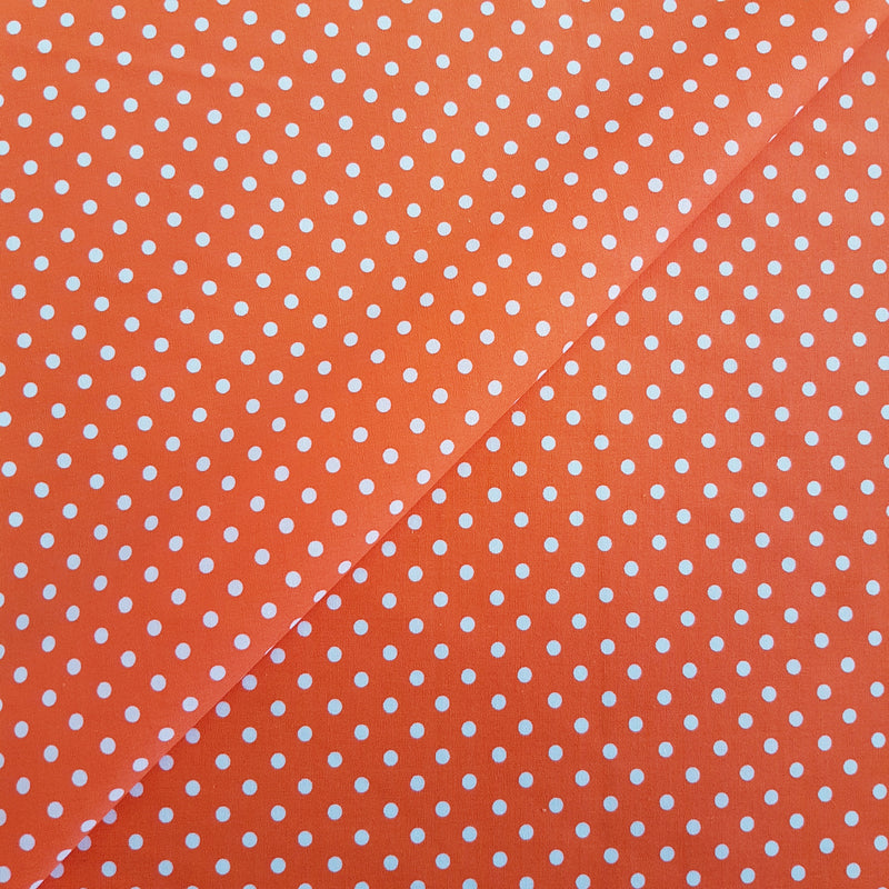 CRAFT COTTON - 3mm Spots - Orange