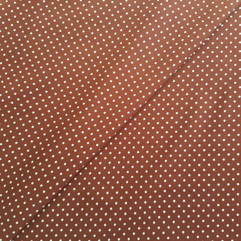 CRAFT COTTON - 2mm Mini Dots - Dark Brown